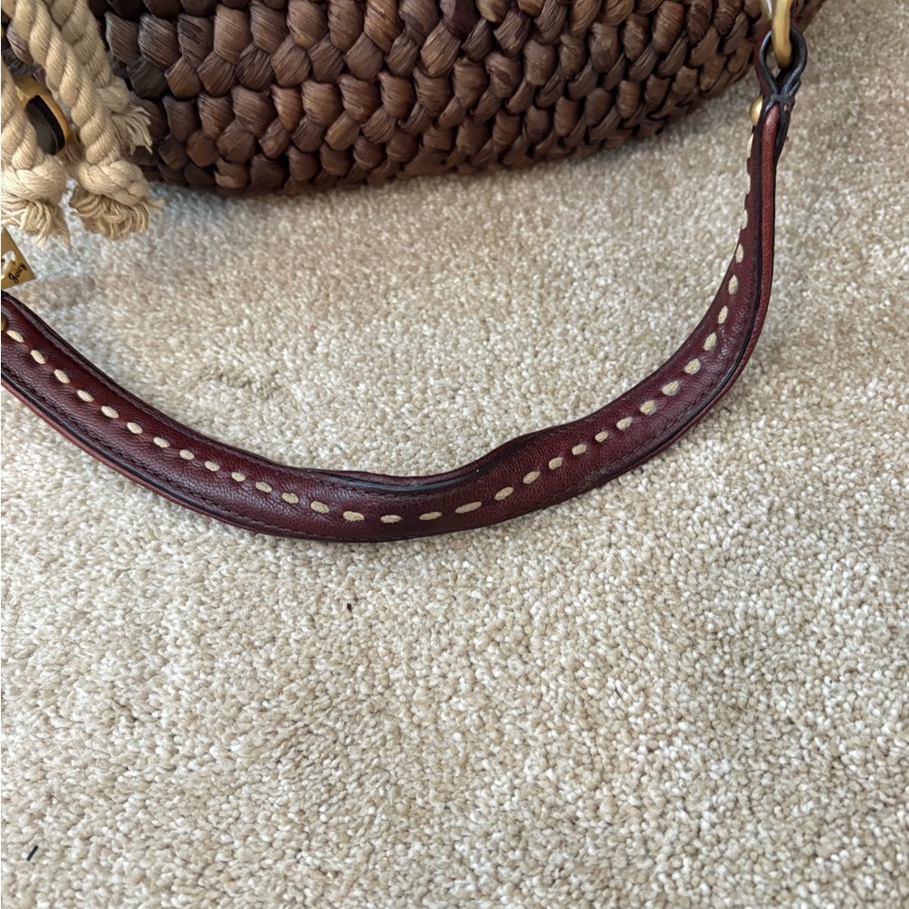 Juicy Couture Brown Woven Tote with Gold Accents - Picture 13 of 13